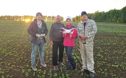 Энтомофагов выпускают с помощью квадрокоптера