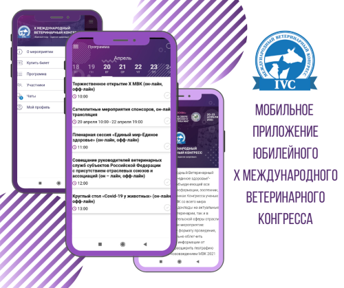 Новое мобильное приложение X Международного ветеринарного конгресса